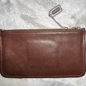 Coach vintage mini skinny Brown Leather Pouch